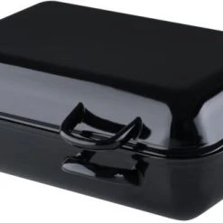 Riess Emaille Riess Doppelbräter In Schwarz Aus Emaille