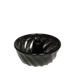 Riess Emaille Riess Gugelhupfform Aus Emaille In Schwarz 18 Cm