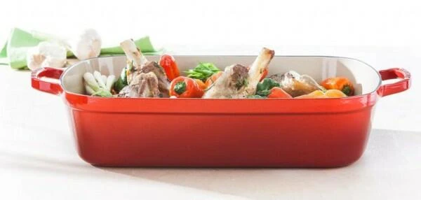 Le Creuset Bratreine In Kirschrot 33 Cm / 4,9 L / 8,1 Cm 2 Le Creuset Bratreine In Kirschrot 33 Cm / 4,9 L / 8,1 Cm – Bild 2