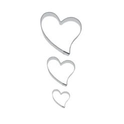 Städter Ausstechform Liebe 3,5–9 Cm Set, 3-teilig