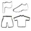 Städter Ausstechform Fußball-Fieber 6–8 Cm Set, 4-teilig