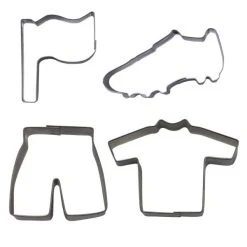 Städter Ausstechform Fußball-Fieber 6–8 Cm Set, 4-teilig