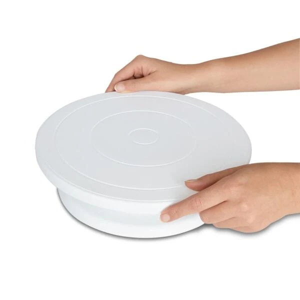 Städter Tortendeko Tortenplatte Ø 27,5 Cm / H 7 Cm Weiß Drehbar 3 Städter Tortendeko Tortenplatte Ø 27,5 Cm / H 7 Cm Weiß Drehbar – Bild 3