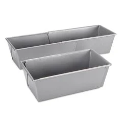 Städter Backform Kastenform 20-35 X 10,5 Cm / H 7 Cm Silber Auszieh 2.100 Ml