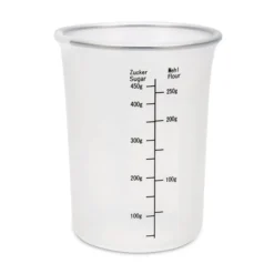 Städter Backhelfer Messbecher ø 10 Cm / H 12,5 Cm Transparent Silikon 500 Ml