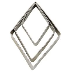 Städter Ausstechform Rhombus 3 / 5 / 7 Cm Glatt Set, 3-teilig