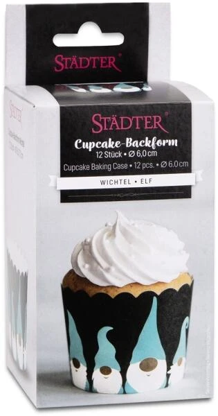 Städter Cupcake-Papierbackform Wichtel Bunt Maxi 2 Städter Cupcake-Papierbackform Wichtel Bunt Maxi – Bild 2