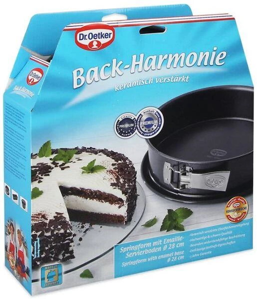 Dr. Oetker Springform Mit Emaille-Servierboden Back-Harmonie 28 Cm 3 Dr. Oetker Springform Mit Emaille-Servierboden Back-Harmonie 28 Cm – Bild 3