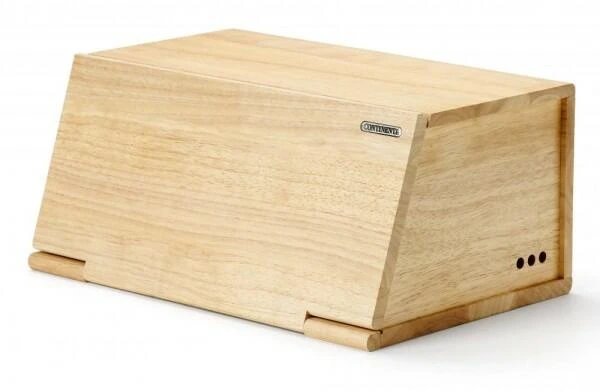 Continenta Brotkasten Aus Gummibaumholz 1 Continenta Brotkasten Aus Gummibaumholz