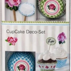 Birkmann CupCake Deco-Set Rose, 36-teilig