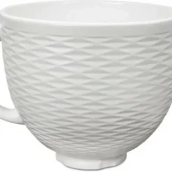 KitchenAid Keramikschüssel In Weiß Strukturiert, 4,7 Liter