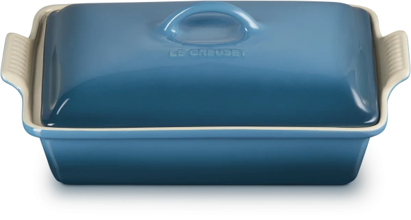 Le Creuset Auflaufform Tradition Mit Deckel, Rechteckig In Deep Teal 2 Le Creuset Auflaufform Tradition Mit Deckel, Rechteckig In Deep Teal – Bild 2