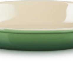 Le Creuset Auflaufform Tradition Oval In Bamboo Green 28 Cm / 1,6 Liter