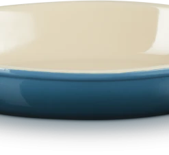 Le Creuset Auflaufform Tradition Oval In Deep Teal 28 Cm / 1,6 Liter
