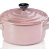 Le Creuset Mini Cocotte In Chiffon Pink Metallic