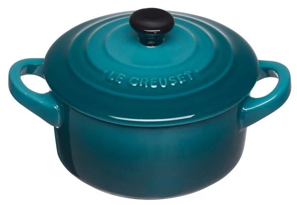 Le Creuset Mini Cocotte In Deep Teal 1 Le Creuset Mini Cocotte In Deep Teal
