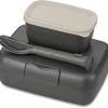 Koziol Lunch Box Candy Ready Mit Besteck-Set In Grau