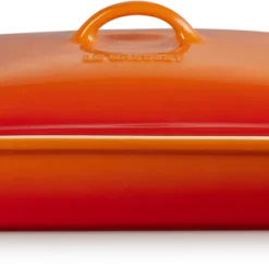 Le Creuset Auflaufform Tradition Mit Deckel, Rechteckig In Ofenrot