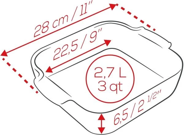 Appolia Auflaufform Quadratisch In Blau 36 Cm / 5,4 Liter 10 Appolia Auflaufform Quadratisch In Blau 36 Cm / 5,4 Liter – Bild 10
