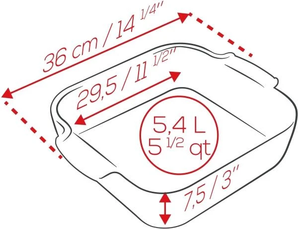 Appolia Auflaufform Quadratisch In Blau 36 Cm / 5,4 Liter 11 Appolia Auflaufform Quadratisch In Blau 36 Cm / 5,4 Liter – Bild 11