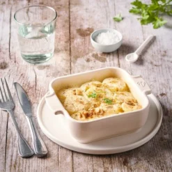 Appolia Auflaufform Quadratisch In Ecru 28 Cm / 2,7 Liter -Kitchenaid Shop APPOLIA plat carre individuel ecru 61166 PIXEL BECHAMEL 2