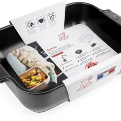 Appolia Auflaufform Rechteckig In Satin-schwarz 36 Cm / 3,8 Liter -Kitchenaid Shop APPOLIA plat rectangulaire noir black satin 32 cm 61500 packaging 3