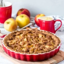 Le Creuset Tarteform In Kirschrot 28 Cm / 2,1 Liter / 4 Cm -Kitchenaid Shop Apfelkuchen Tarteform kirschrot LB1 klein 1