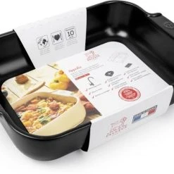 Appolia Auflaufform Rechteckig In Satin-schwarz 36 Cm / 3,8 Liter -Kitchenaid Shop Appolia plat rectangulaire noir black satin 36 cm 61494 packaging 3