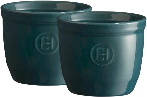 Emile Henry Töpfchen Nr. 8 In Feu Doux, 2er Set 1 Emile Henry Töpfchen Nr. 8 In Feu Doux, 2er Set