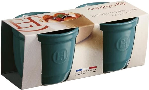 Emile Henry Töpfchen Nr. 8 In Feu Doux, 2er Set 2 Emile Henry Töpfchen Nr. 8 In Feu Doux, 2er Set – Bild 2