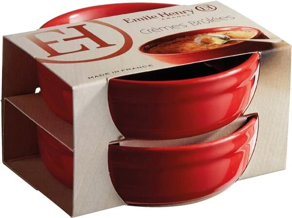 Emile Henry Creme Brulée-Schale In Granatapfel, 2er Set 2 Emile Henry Creme Brulée-Schale In Granatapfel, 2er Set – Bild 2