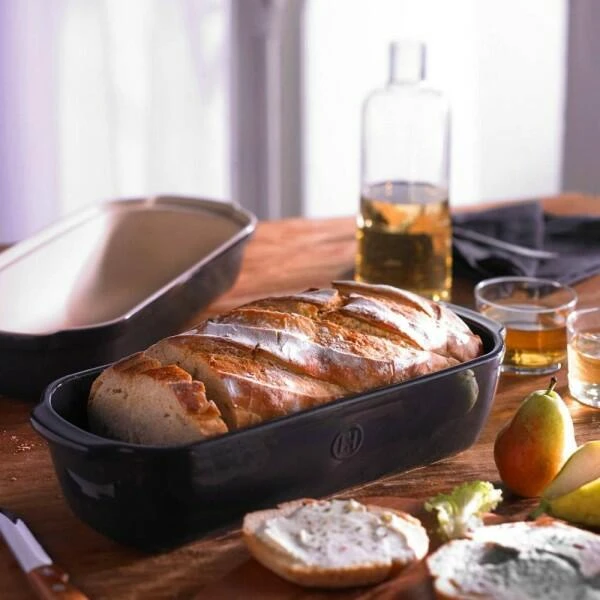 Emile Henry Kasten-Brotbackform Groß In Fusain 6 Emile Henry Kasten-Brotbackform Groß In Fusain – Bild 6