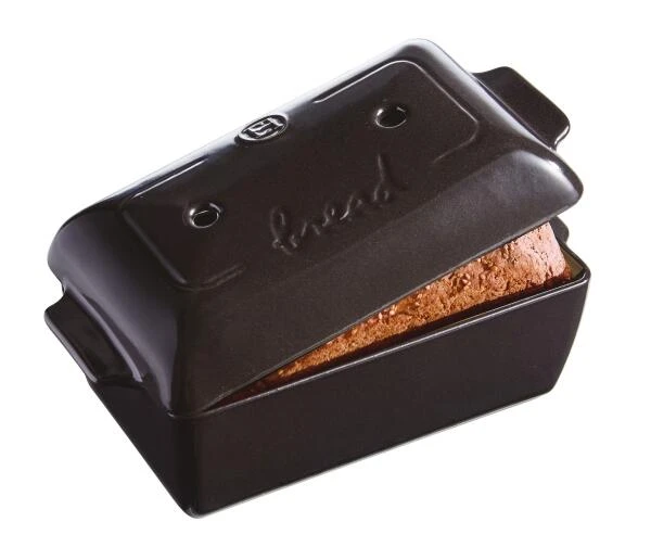 Emile Henry Kasten-Brotbackform In Fusain 1 Emile Henry Kasten-Brotbackform In Fusain