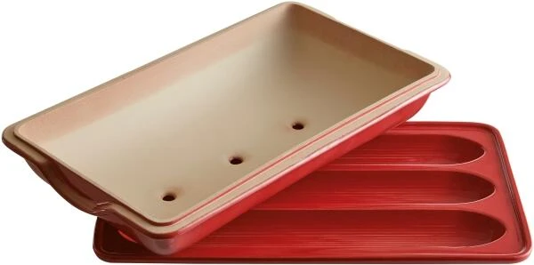 Emile Henry Baguette-Backform In Granatapfel 4 Emile Henry Baguette-Backform In Granatapfel – Bild 4