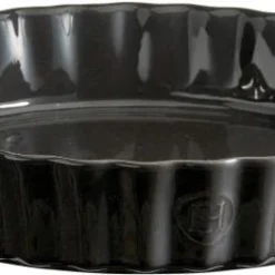 Emile Henry Torten- & Quicheform In Fusain 28 Cm