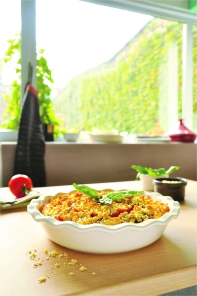 Emile Henry Kuchen-& Auflaufform Mit Wellenrand In Granatapfel 2 Emile Henry Kuchen-& Auflaufform Mit Wellenrand In Granatapfel – Bild 2