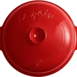 Emile Henry Brotbackform-Set In Granatapfel 8 Emile Henry Brotbackform-Set In Granatapfel -Kitchenaid Shop EH 9108 349108 ClocheAPain BreadCloche Top