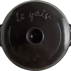 Emile Henry Brotbackform-Set In Fusain 8 Emile Henry Brotbackform-Set In Fusain -Kitchenaid Shop EH 9108 799108 ClocheAPain BreadCloche Top