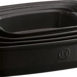 Emile Henry Gratinform Ultime Rechteckig In Fusain 42,5 X 28 X 8,5 Cm -Kitchenaid Shop EH 96XX 799649 799650 799652 799654 Rectang Nested4 2 3