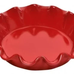 Emile Henry Pie Dish Mit Wellenrand In Granatapfel