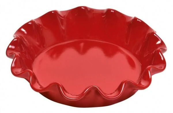 Emile Henry Pie Dish Mit Wellenrand In Granatapfel 1 Emile Henry Pie Dish Mit Wellenrand In Granatapfel