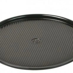Emile Henry Pizzastein In Fusain, 37 Cm
