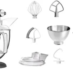 KitchenAid Küchenmaschine ARTISAN 175PS Gusseisen Schwarz Brotback-Set