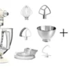KitchenAid Küchenmaschine ARTISAN 175PS In Creme Mit Speiseeismaschine