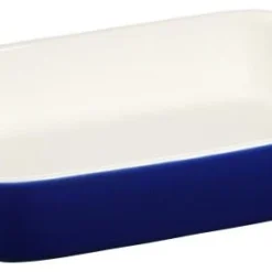 Staub Auflaufform Aus Keramik In Dunkelbau 19 Cm / 14 X 11 X 3,4 Cm / Ca. 0,4 L