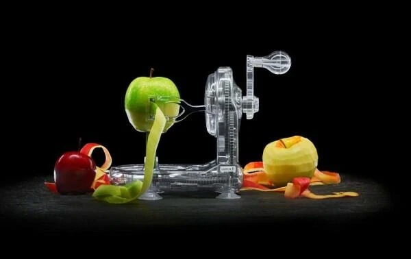 Lurch Apfelschäler Steingrau 2 Lurch Apfelschäler Steingrau – Bild 2