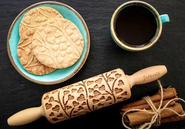 Folkroll Teigrolle Stechpalme Junior, 23 Cm 3 Folkroll Teigrolle Stechpalme Junior, 23 Cm – Bild 3