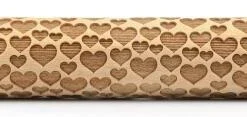 Folkroll Teigrolle Herzen Junior, 23 Cm